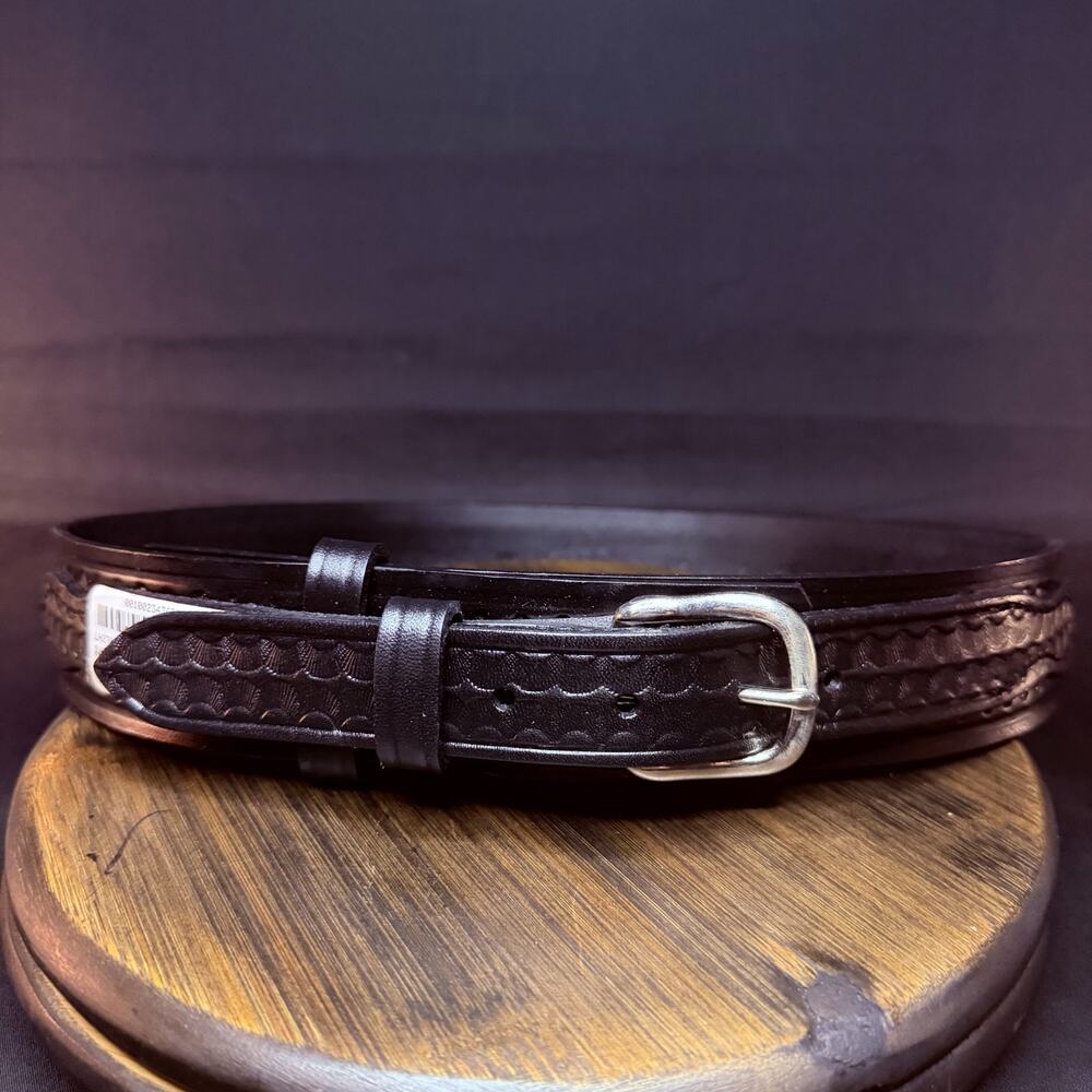 Gould & Goodrich Ranger Belt Size 30" NGS 279 Basketweave Leather Black